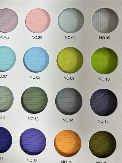 GZ-DZLP F084 Quick-drying squares Specification: 160cm Weight: 75g/㎡ Ingredients: 100% composite elastic fiber Moisture absorption and quick drying 7A antibacterial back view